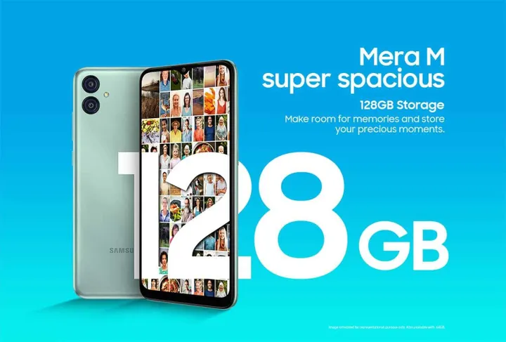 sansung galaxy m04 storage