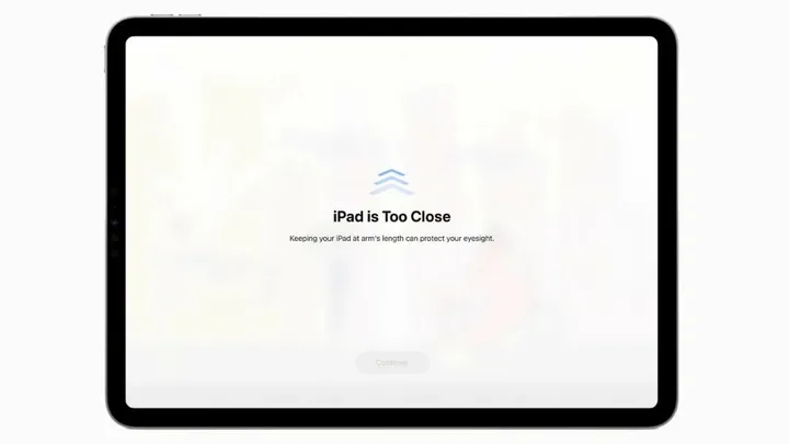 screen distance on ipados 17