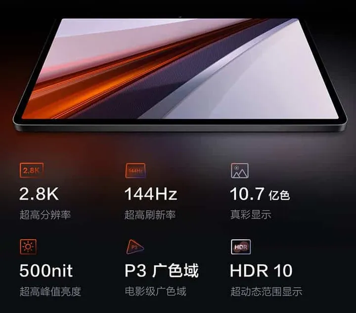 screen specs of pad air