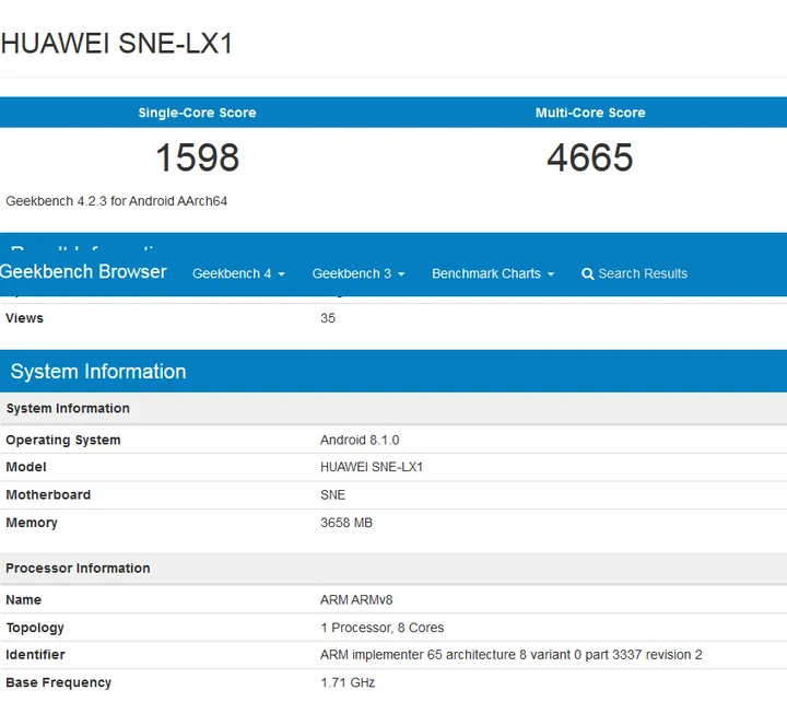 screenshot 2018 08 17 huawei sne lx1 geekbench browser