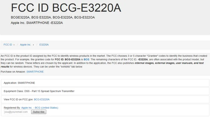 screenshot 2018 09 27 fcc id bcg e3220a smartphone by apple inc 1