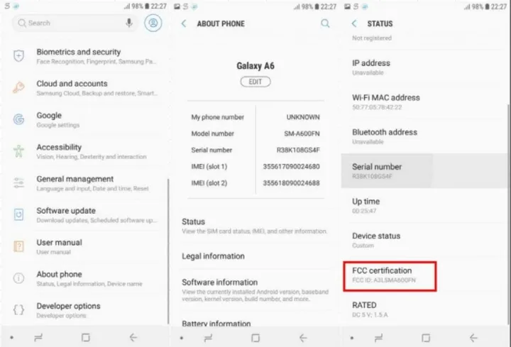 screenshot 2018 3 31 samsung galaxy a6 and a6 receive fcc certification1
