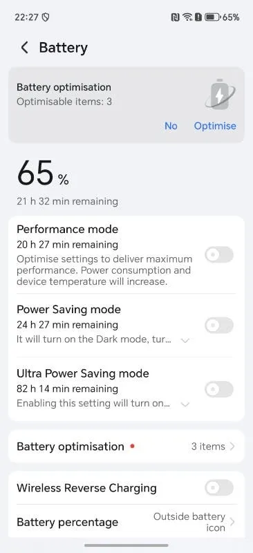 screenshot 20250105 222756 com hihonor systemmanager hwpowermanageractivity
