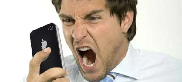 shouting mobile phone