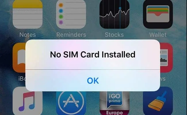 sim card error a