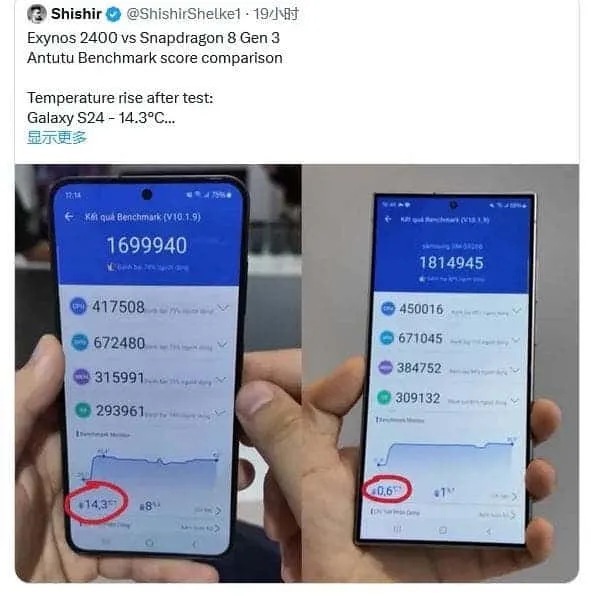 snapdragon 8 gen 3 vs exynos 2400 a