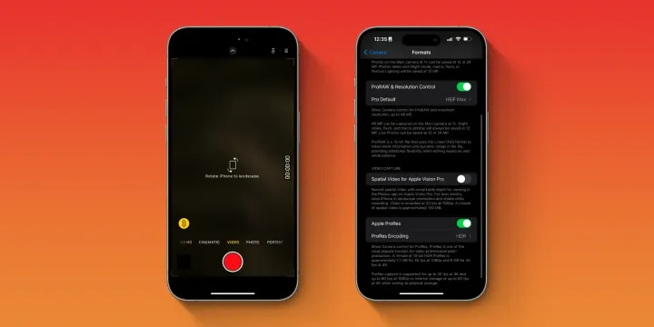 spatial video recording