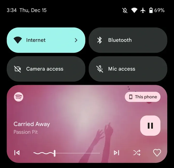 spotify android 13 player 1671200831223