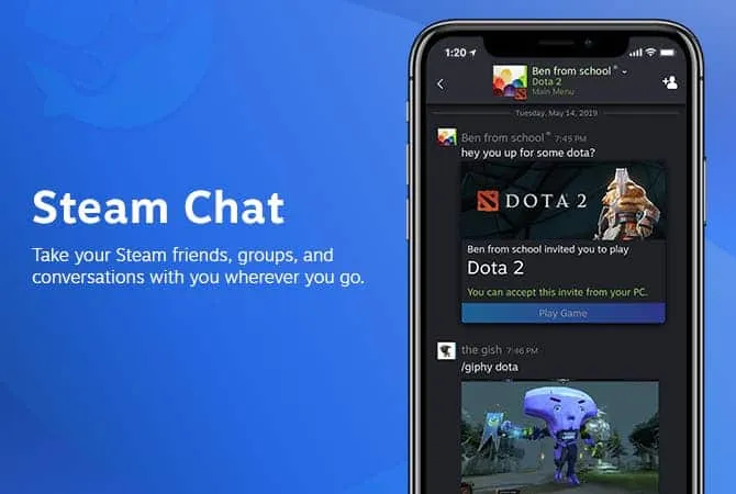 steam chat app