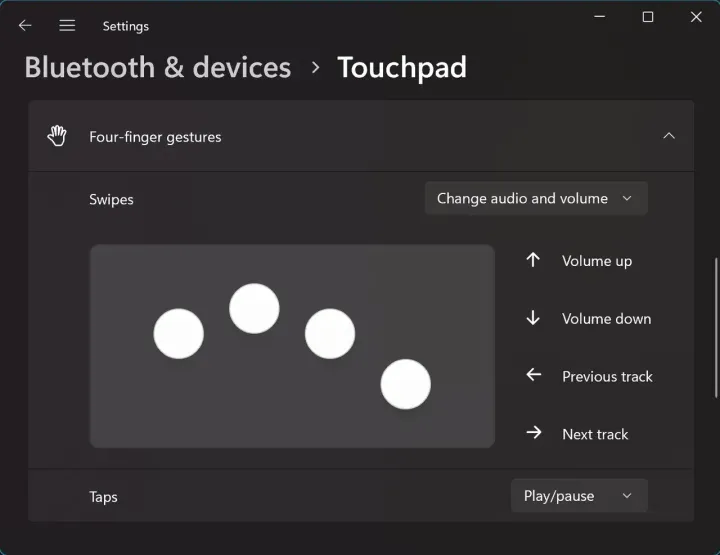 swipe volume