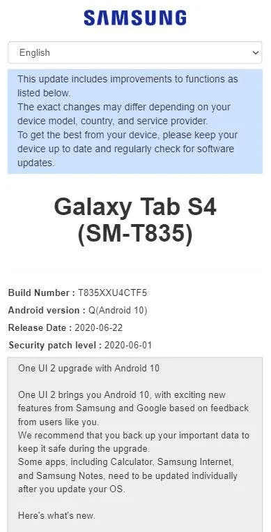 tab s4