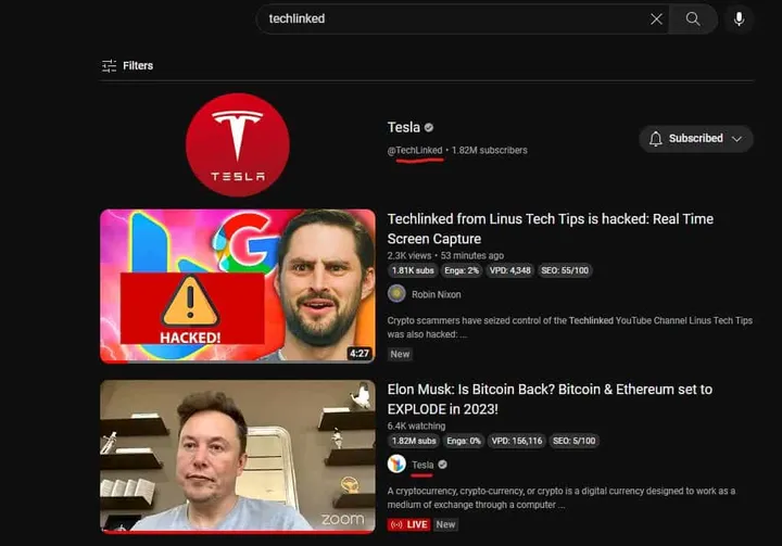 techlinked hacked