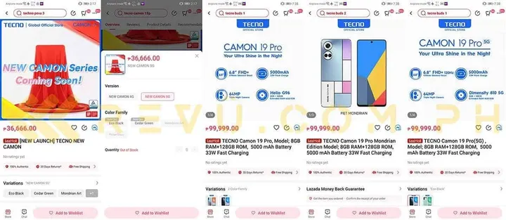 tecno camon 19 series lazada philippines