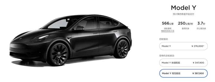tesla model y a