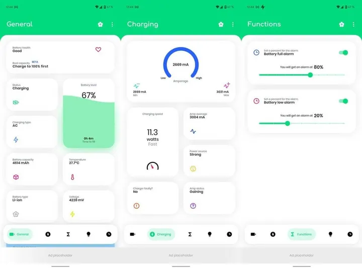 the health of your battery and other vital data with