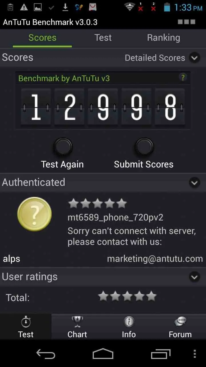 thl w8 antutu
