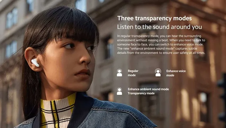 transparency modes of redmi buds 5 pro
