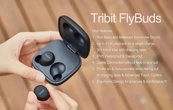 tribit flybuds features email