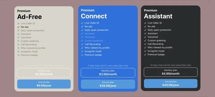 truecaller premium plans 1