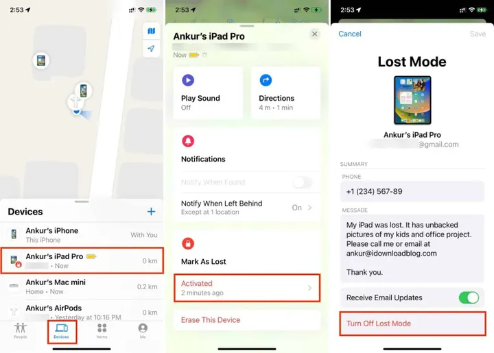 turn off lost mode on iphone or ipad from find my 1536x1099 1