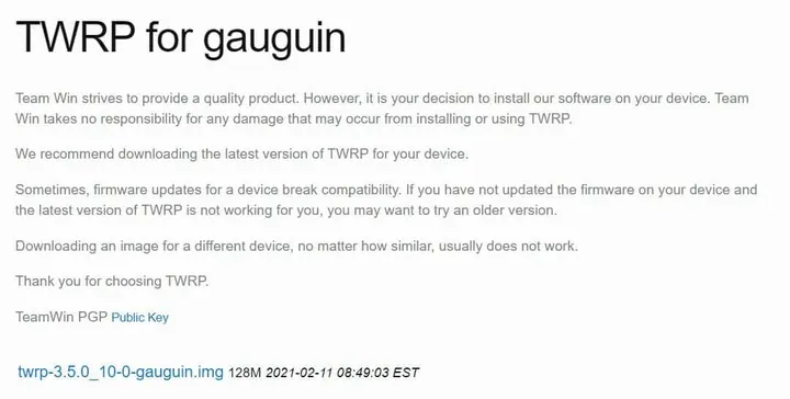 twrp a