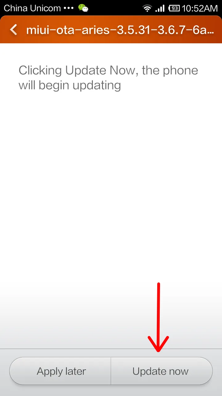 update rom