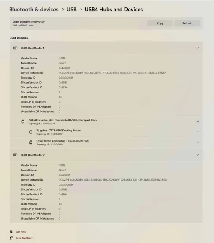 usb4 hubs and devices
