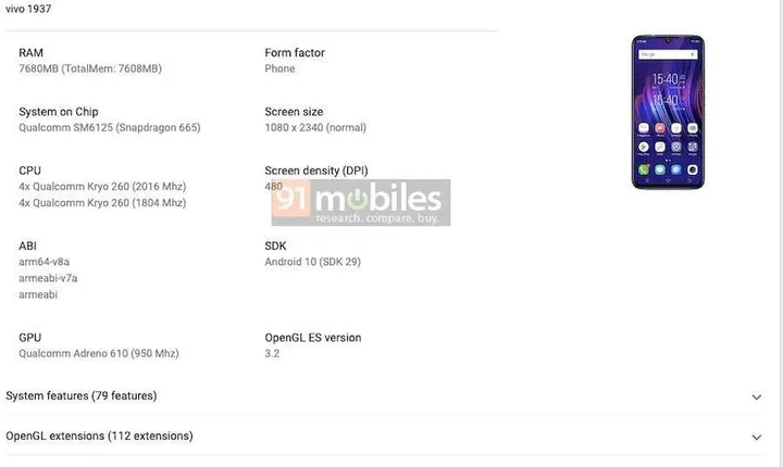 vivo 1937 x50 lite google play console 01