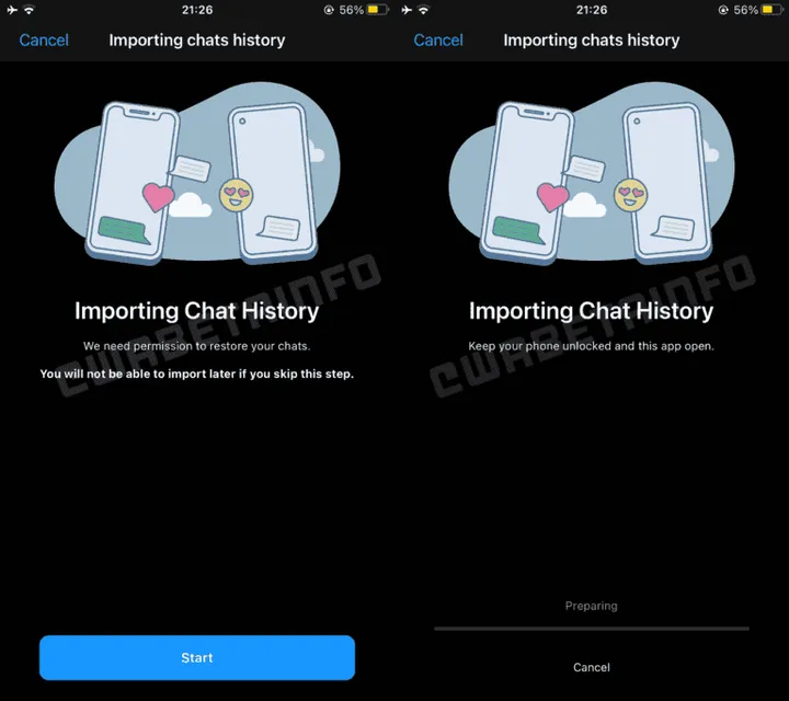 wa chat history migration android to ios 768x683 1