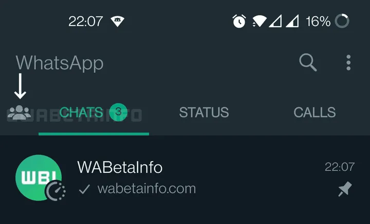 wa communities tab android
