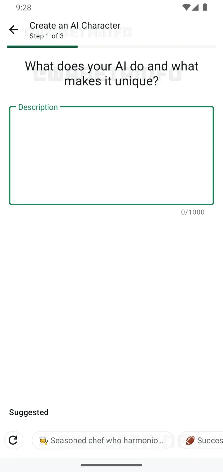 wa create ai chatbot feature android