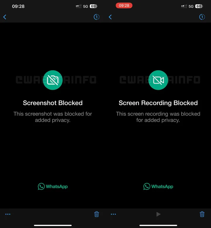 wa screenshot video blocked view once ios scaled 1