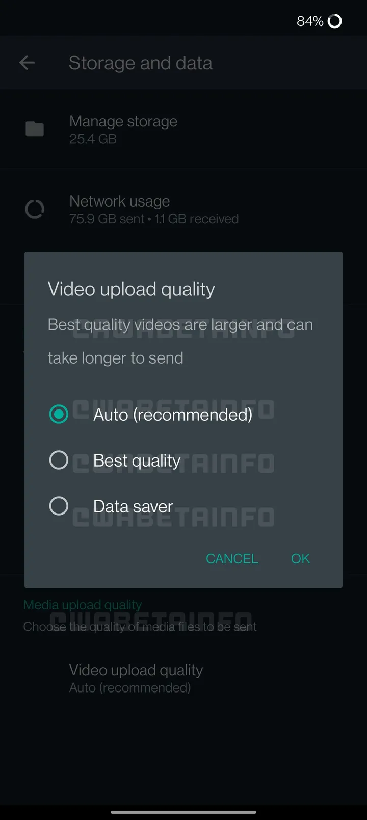 wa video quality android 1