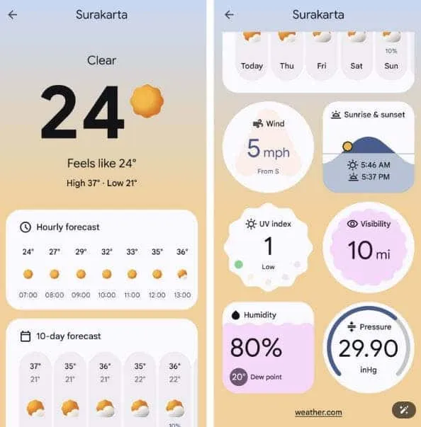 weather app b