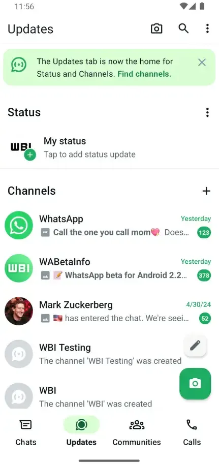 whatsapp beta 1 2
