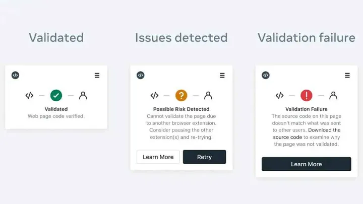whatsapp code verify browser extension alerts