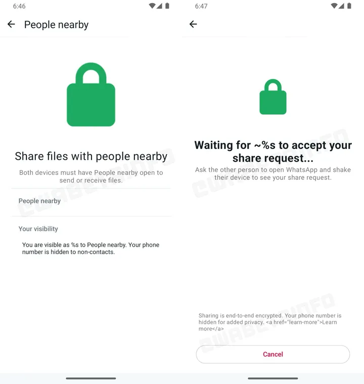 whatsapp file sharing feature