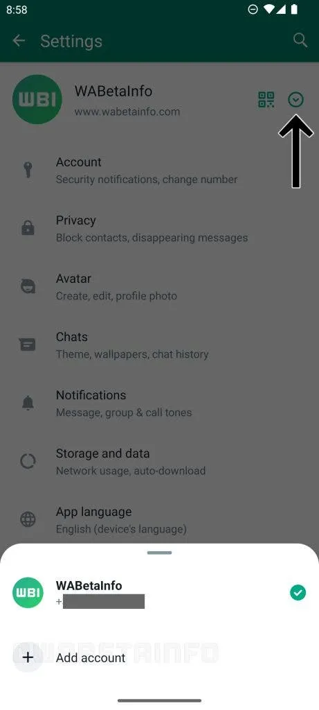 whatsapp multi account feature beta update 461x1024 1
