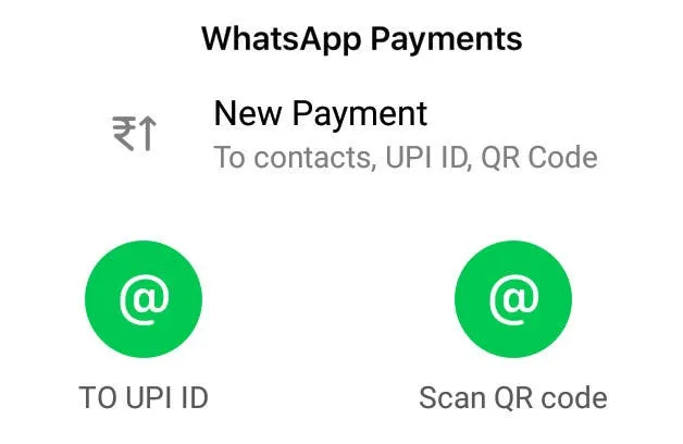 whatsapp payments qr code