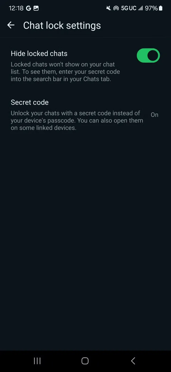 whatsapp secret code2