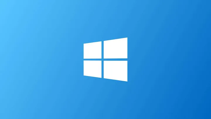 windows 10 blue logo header