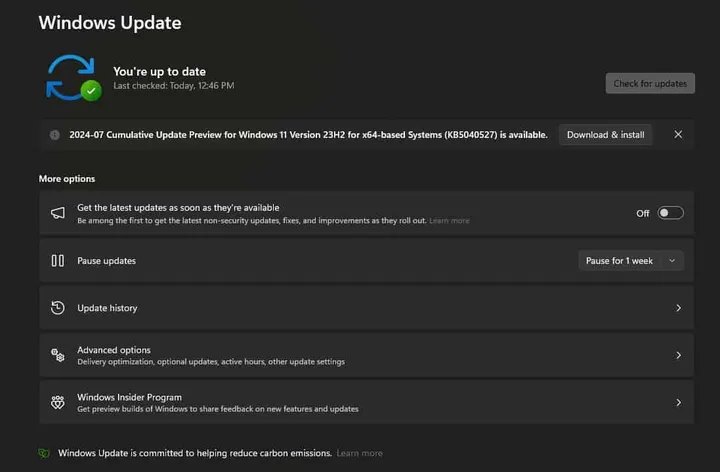 windows update