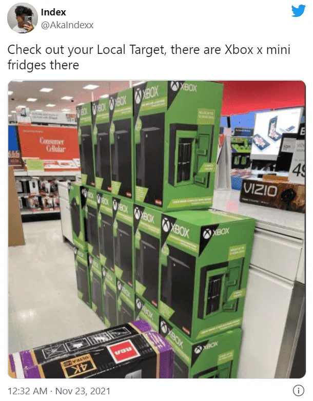 xbox series x refrigerator