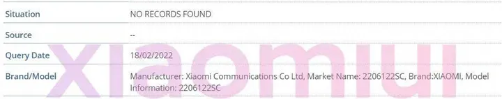 xiaomi 12 ultra imei