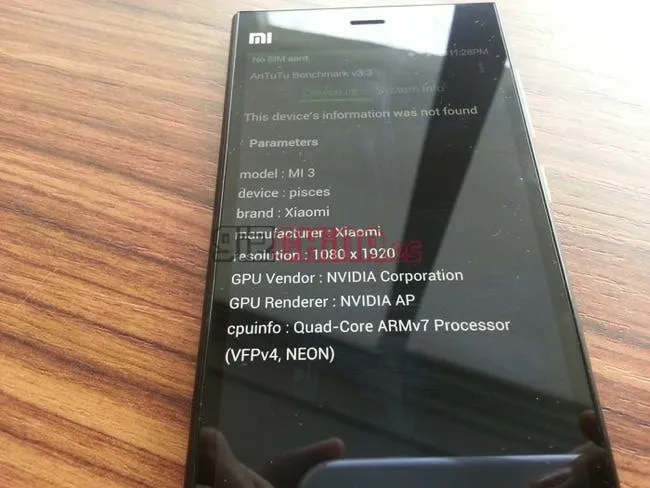 xiaomi hands on unboxing mi3 antutu 2