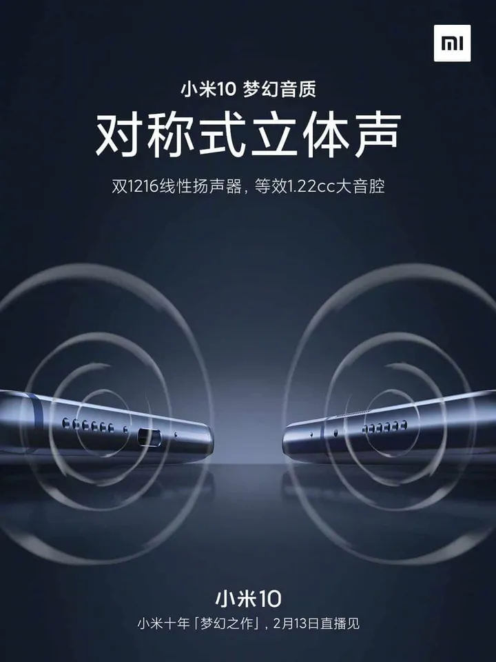 xiaomi mi 10 speaker