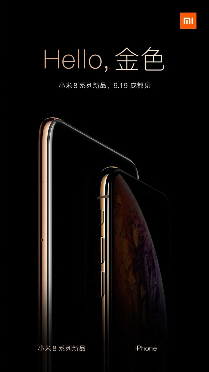 xiaomi mi 8 and iphone a