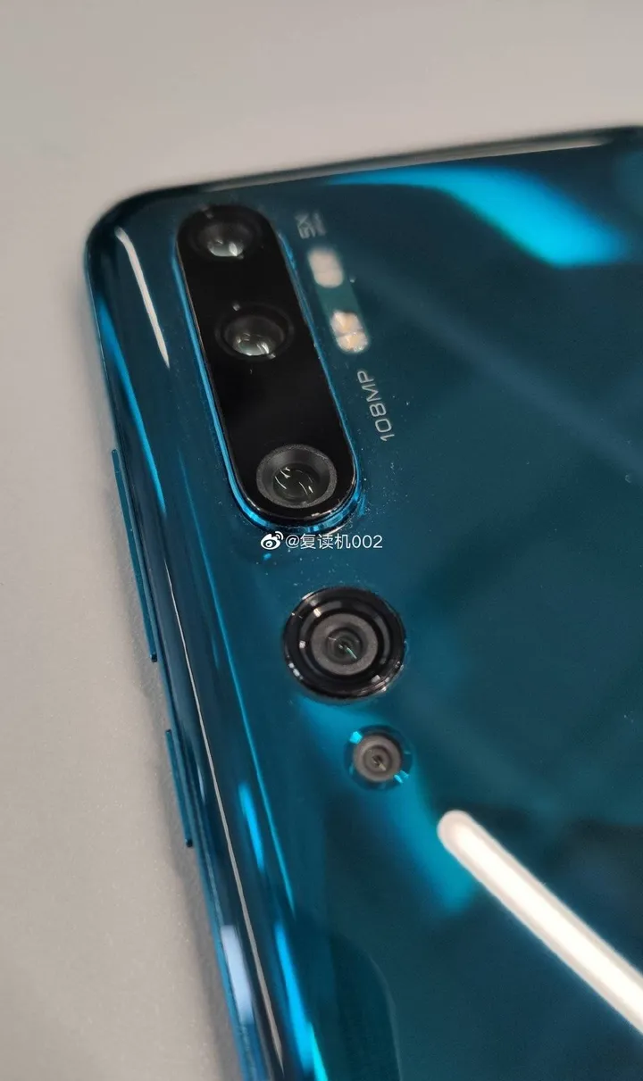xiaomi mi cc9 pro live rear leak