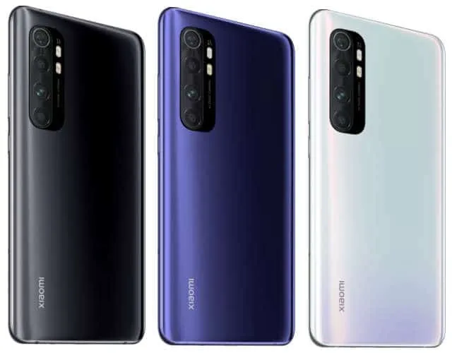 xiaomi mi note 10 lite design specifications leak