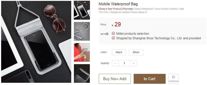 xiaomi waterproof phone case